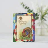 ヴィンテージ感謝挨拶&キルトポストカード シーズンポストカード (スタンド正面)