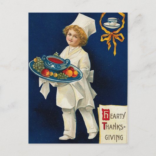 ヴィンテージ感謝挨拶 シーズンポストカード (正面)