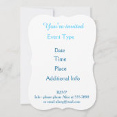 ヴィンテージ感謝挨拶 招待状 (裏面)