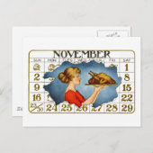 ヴィンテージ感謝状はがき シーズンポストカード (正面/裏面)