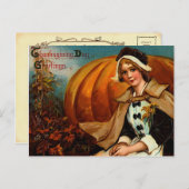 ヴィンテージ感謝状はがき シーズンポストカード (正面/裏面)