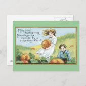 ヴィンテージ感謝状はがき シーズンポストカード (正面/裏面)