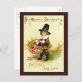 ヴィンテージ感謝状はがき シーズンポストカード (正面/裏面)