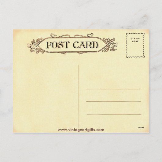 ヴィンテージ感謝状はがき シーズンポストカード (裏面)