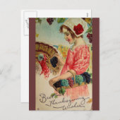 ヴィンテージ感謝状はがき シーズンポストカード (正面/裏面)