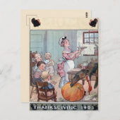 ヴィンテージ感謝状はがき ポストカード (正面/裏面)