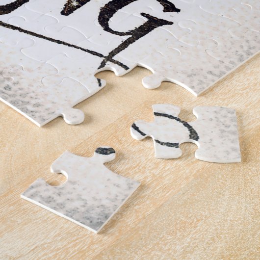 ヴィンテージ感謝状グリーティングカード ジグソーパズル (側面)