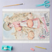 ヴィンテージ感謝祭あいさつ 薄葉紙 (クラフト)