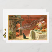 ヴィンテージ感謝祭とハース シーズンカード (正面/裏面)