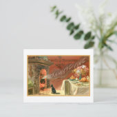 ヴィンテージ感謝祭とハース ポストカード (スタンド正面)