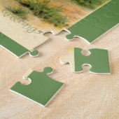 ヴィンテージ感謝祭のトルコとニワトリ ジグソーパズル (側面)