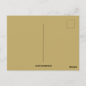 ヴィンテージ感謝祭の七面鳥と干し草 ポストカード (裏面)