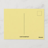 ヴィンテージ感謝祭の七面鳥と料理 ポストカード (裏面)