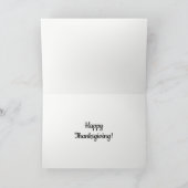 ヴィンテージ感謝祭の場面。 シーズンカード (内部)