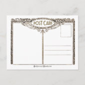 ヴィンテージ感謝祭の子ども シーズンポストカード (裏面)