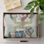 ヴィンテージ感謝祭の子供とトルコ 薄葉紙 (ギフト)