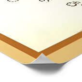 ヴィンテージ感謝祭の子供とパンプキンパイカード ポスター (角)