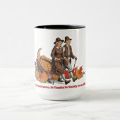 ヴィンテージ感謝祭の安定性 – 感謝する マグカップ (中央)