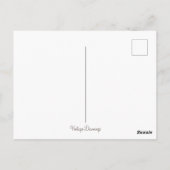 ヴィンテージ感謝祭の巡礼少年ウィーバーロウ ポストカード (裏面)