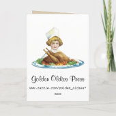 ヴィンテージ感謝祭の祝宴カード シーズンカード (裏面)