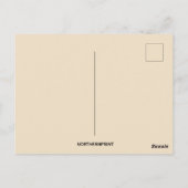 ヴィンテージ感謝祭ウィッシュボーンと小麦 ポストカード (裏面)