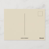 ヴィンテージ感謝祭カレンダー ポストカード (裏面)