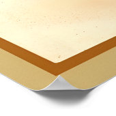 ヴィンテージ感謝祭ガール、パンプキン、ターキーカード ポスター (角)