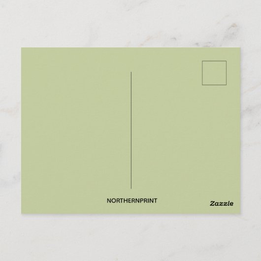 ヴィンテージ感謝祭キッズターキーウィッシュボーン ポストカード (裏面)