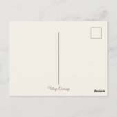 ヴィンテージ感謝祭ターキーディナーカスタム ポストカード (裏面)