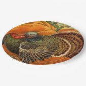 ヴィンテージ感謝祭ターキーホリデイ ペーパープレート (アングル)