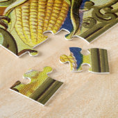 ヴィンテージ感謝祭トルコと秋収穫 ジグソーパズル (側面)