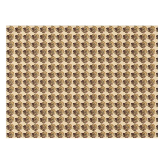 ヴィンテージ感謝祭トルコのテーブルクロス テーブルクロス (正面(横))