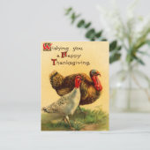 ヴィンテージ感謝祭トルコはがき シーズンポストカード (スタンド正面)