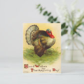 ヴィンテージ感謝祭トルコはがき シーズンポストカード (スタンド正面)