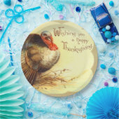 ヴィンテージ感謝祭トルコホリデー紙プレート ペーパープレート (パーティー)