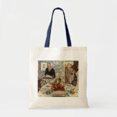 ヴィンテージ感謝祭トルコ家族との夕食 トートバッグ (正面)