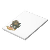 ヴィンテージ感謝祭トルコ、イーグル、アメリカ国旗 ノートパッド (回転)