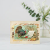 ヴィンテージ感謝祭トルコ シーズンポストカード (スタンド正面)