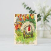 ヴィンテージ感謝祭トルコ シーズンポストカード (スタンド正面)