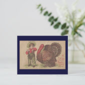 ヴィンテージ感謝祭トルコ シーズンポストカード (スタンド正面)