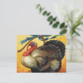 ヴィンテージ感謝祭トルコ シーズンポストカード (スタンド正面)