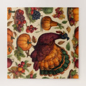 ヴィンテージ感謝祭トルコ ジグソーパズル (横)
