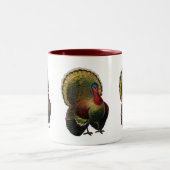 ヴィンテージ感謝祭トルコ ツートーンマグカップ (中央)