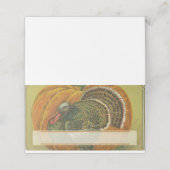 ヴィンテージ感謝祭トルコ プレイスカード (外部開封)