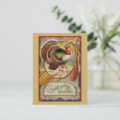 ヴィンテージ感謝祭トルコ ポストカード (スタンド正面)