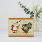 ヴィンテージ感謝祭トルコ ポストカード (スタンド正面)