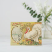 ヴィンテージ感謝祭トルコ ポストカード (スタンド正面)