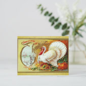 ヴィンテージ感謝祭トルコ ポストカード (スタンド正面)