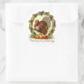 ヴィンテージ感謝祭トルコ ラウンドシール (バッグ)