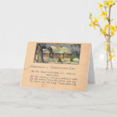 ヴィンテージ感謝祭ハッピーメッセージカード カード (黄色い花)